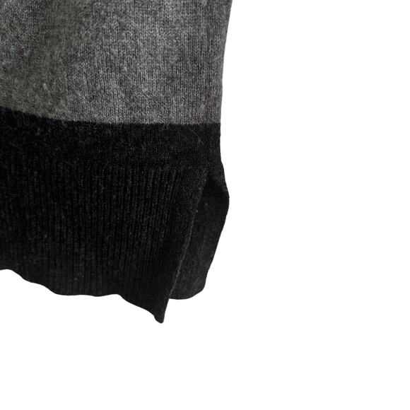 Christian Siriano Merino Alpaca Black & Grey Crew neck Sweater XS - Picture 4 of 5